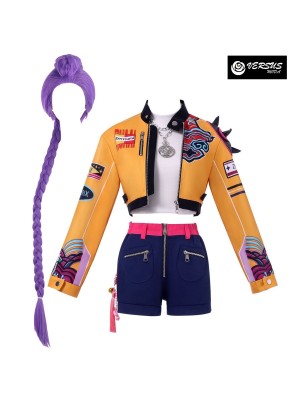 Simil Korean Pop Coreano Performance Hunter Vestito Completo Rumi DEMON021